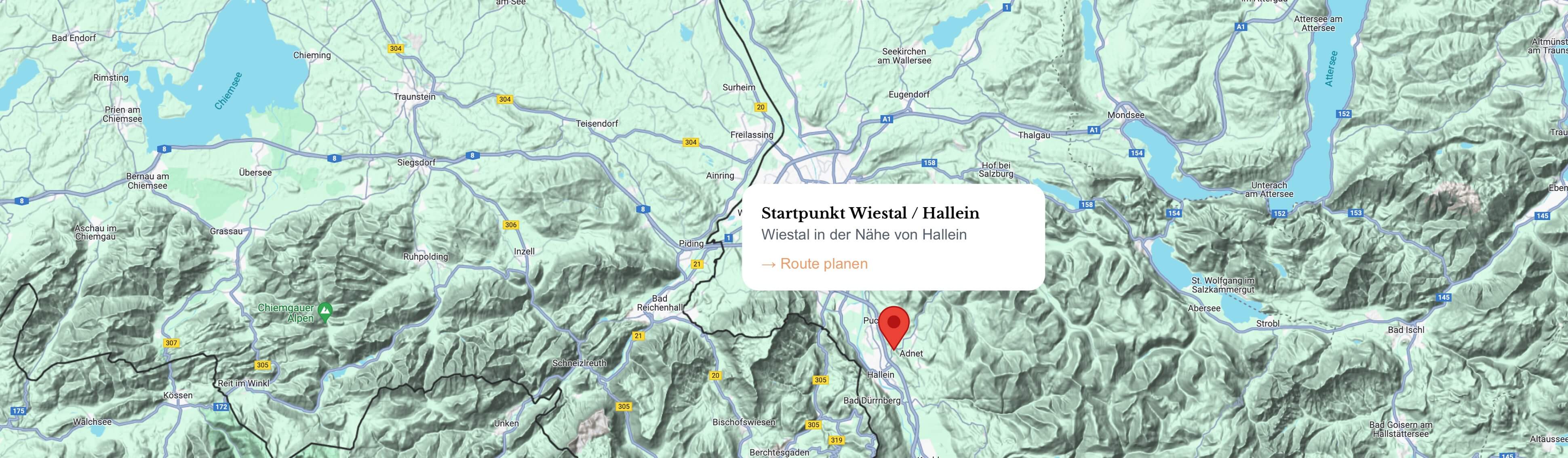Startpunkt Wiestal / Hallein